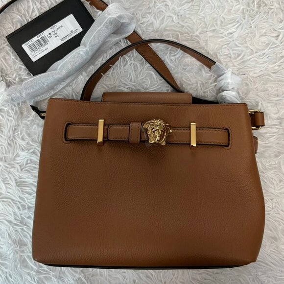 Versace Medusa Brown Top Handle shoulder Bag - Picture 1 of 12